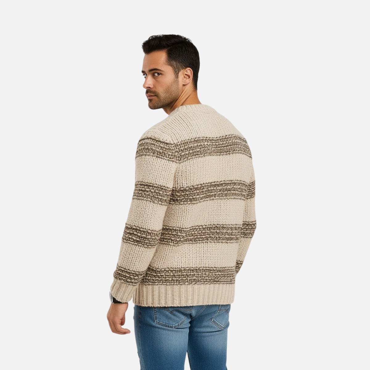 Pánský zimní pulovr – hřejivý svetr na podzim, zimu, každodenní nošení a ve stylu smart casual