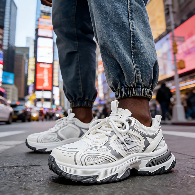 Herre Chunky Sneakers Med Mesh Og Kraftig Sål