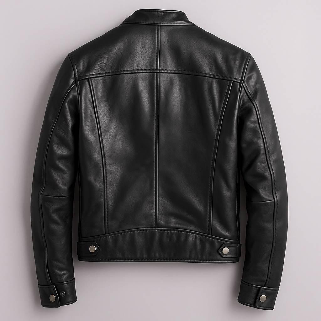 Jachetă bărbătească vintage din piele – jachetă clasică cu design atemporal pentru uz zilnic, timp liber, toamnă și iarnă