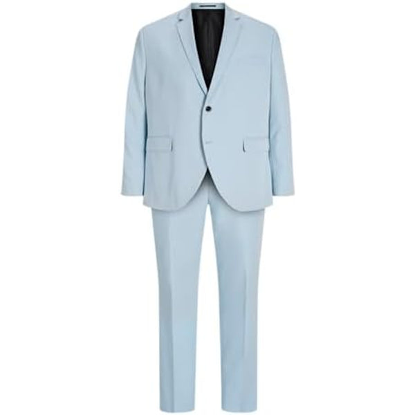 Men's Plus-Size Two-Piece Suit with Regular Fit - Classic, Elegant Suit for Business and Formal Events