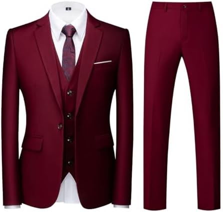 Pánský třídílný oblek na míru se střihem slim fit - elegantní oblek na svatby, do práce i pro formální příležitosti