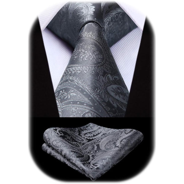 Men's Paisley Jacquard Tie Set – Elegant Accessories for Weddings, Parties, and Formal Events