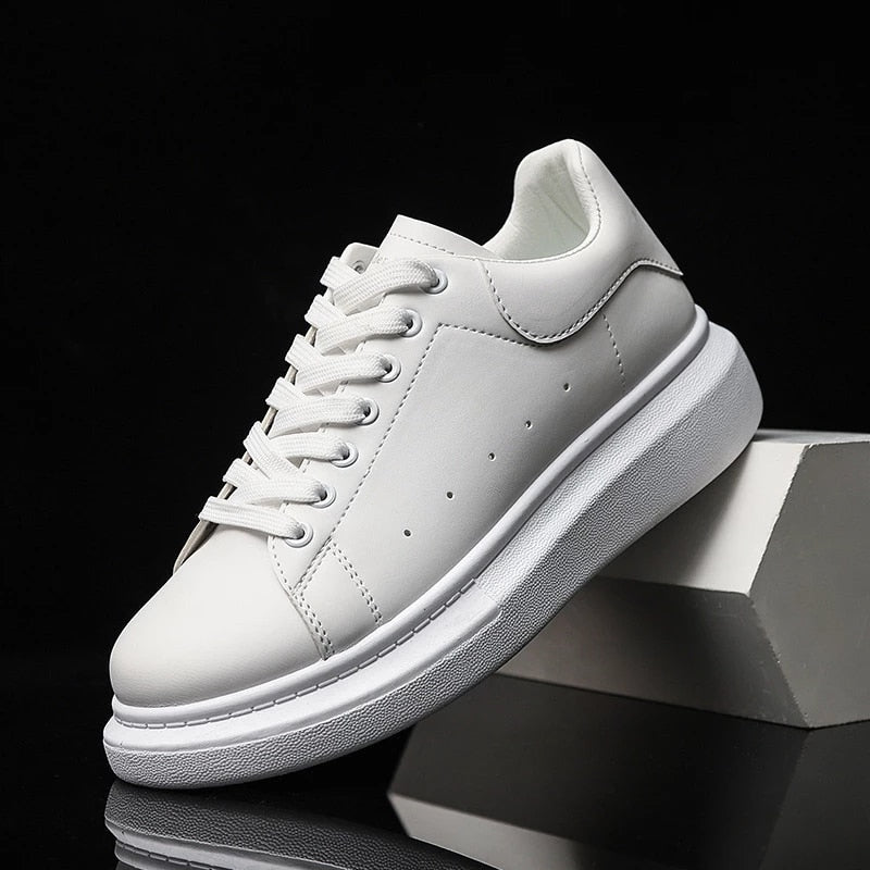 Dame Platform Sneakers med Snørebånd – Lette Hverdagssko til Gåture og Afslappet Brug