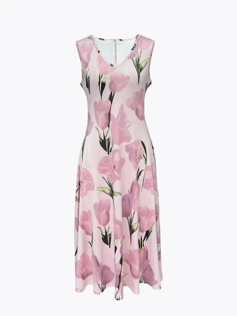Women's Floral Maxi Dress with Matching Jacket – Elegant 2-Piece Set for Weddings, Parties, and Special Occasions
