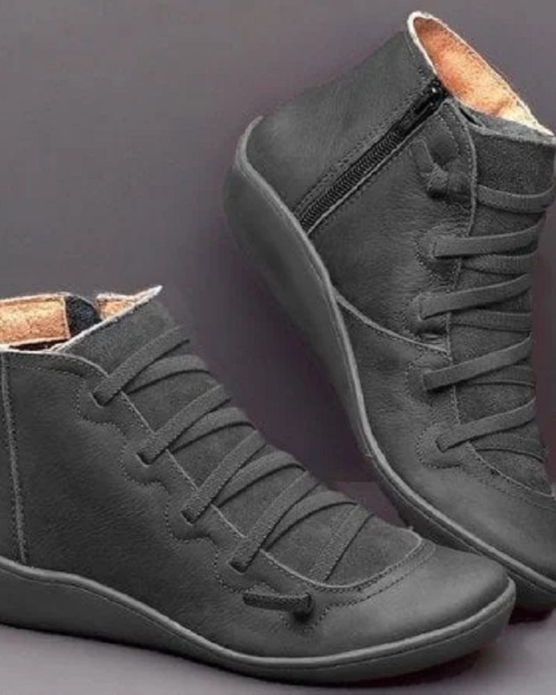 Damskie eleganckie skórzane botki – wygodne i trwałe obuwie do noszenia na co dzień, na czas wolny, na spacery i w stylu smart casual