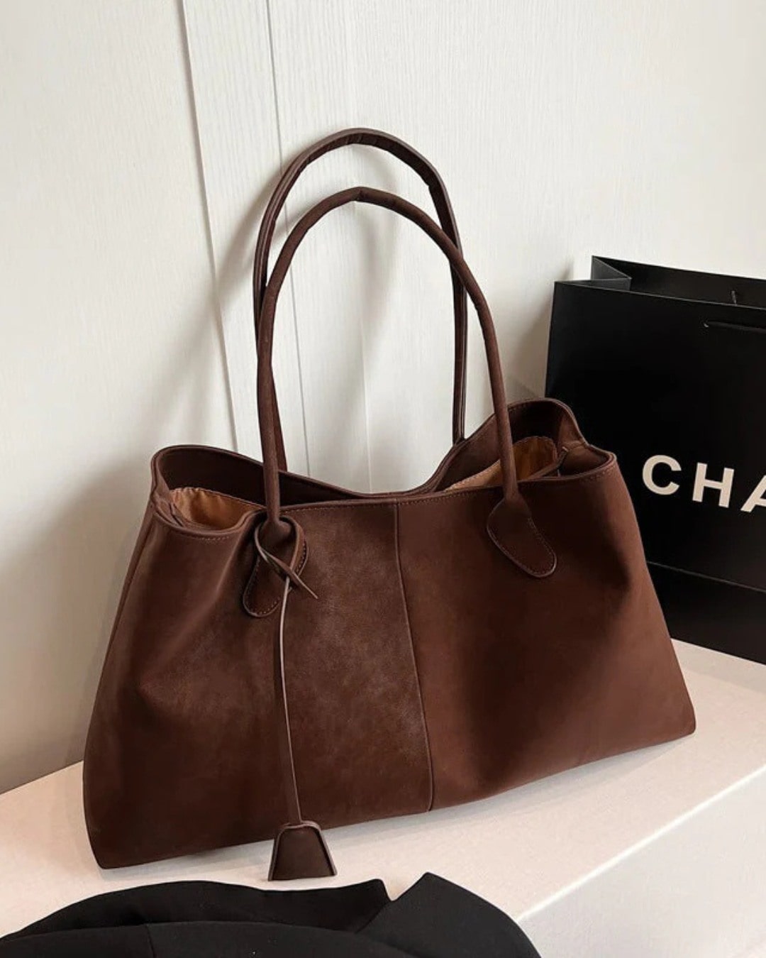 Women's Structured Tote Bag – Spacious Shoulder Bag for Work, Everyday Use, Shopping, and Travel