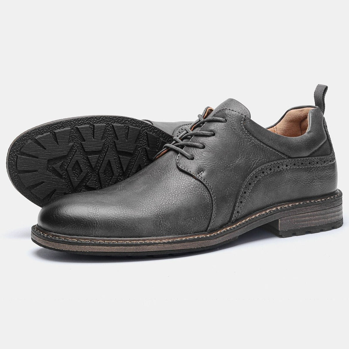 Botines elegantes para hombre con suela antideslizante - Calzado cómodo para el día a día, la oficina, fiestas y ocasiones formales