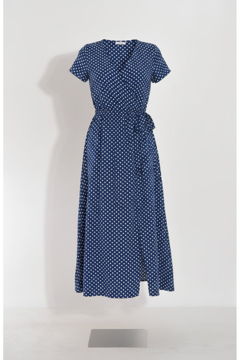 Women's Patterned Maxi Dress with an A-Line Silhouette – Elegant Summer Dress for Vacation, Everyday Wear, and Casual Occasions