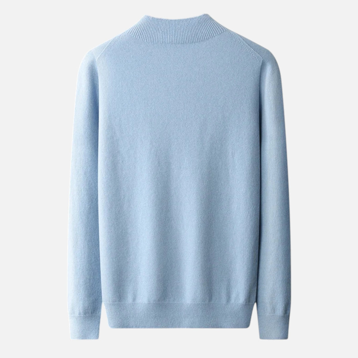 Męski sweter z czystej wełny z półgolfem - ciepła i klasyczna dzianina na jesień, zimę, co dzień i w stylu smart casual