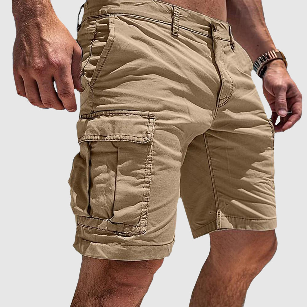 Herre Casual Cargoshorts – Knælang Sommerstil med Flere Lommer og Utility-Præg