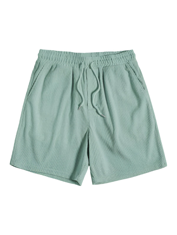 Set minimalist de vară pentru bărbați, cu cămașă cu mânecă scurtă și pantaloni scurți – Set ușor și respirabil din 2 piese pentru vacanță, timp liber, purtare zilnică și stil smart casual