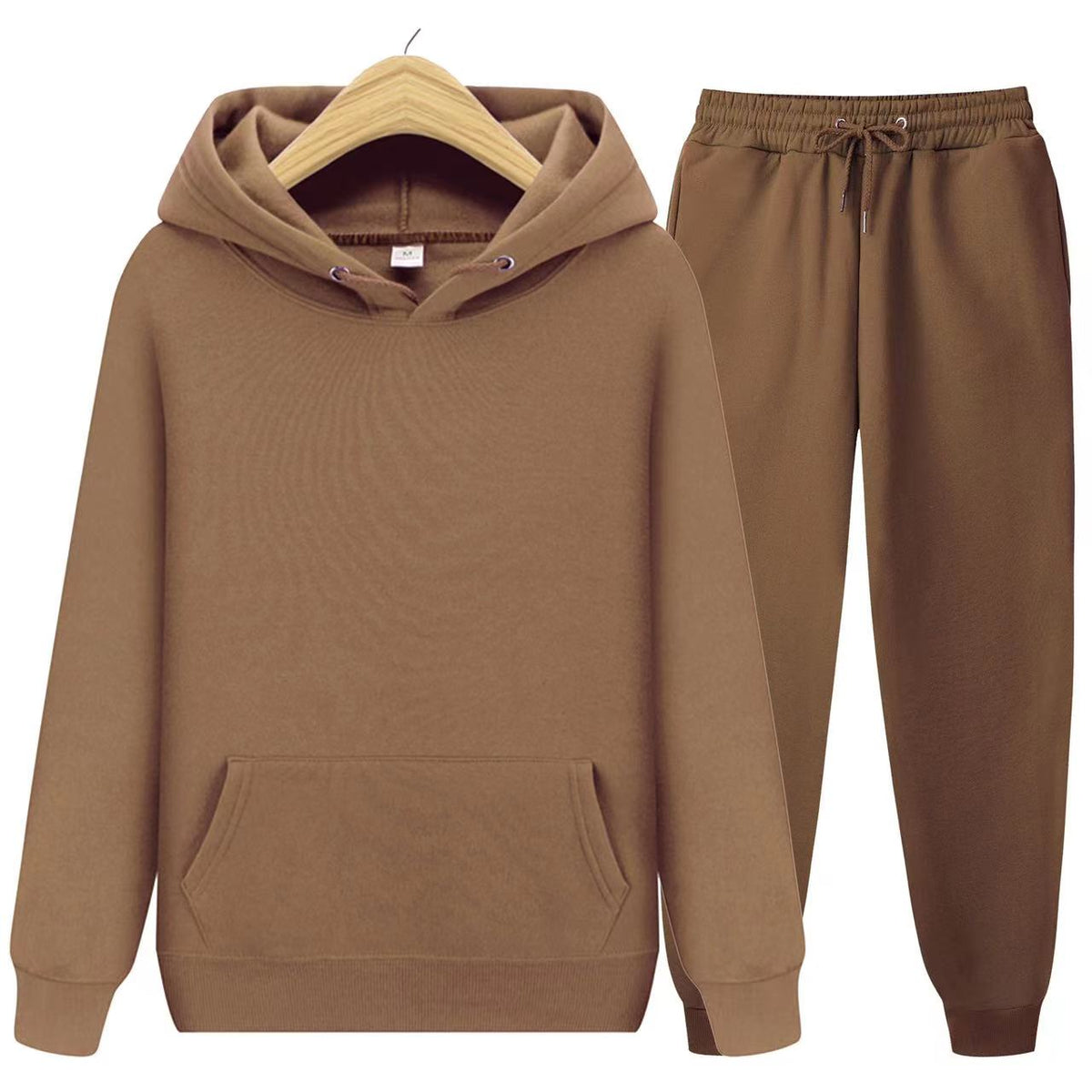 Conjunto de sudadera con capucha y joggers para hombre – Conjunto deportivo informal de dos piezas para el día a día y el tiempo libre