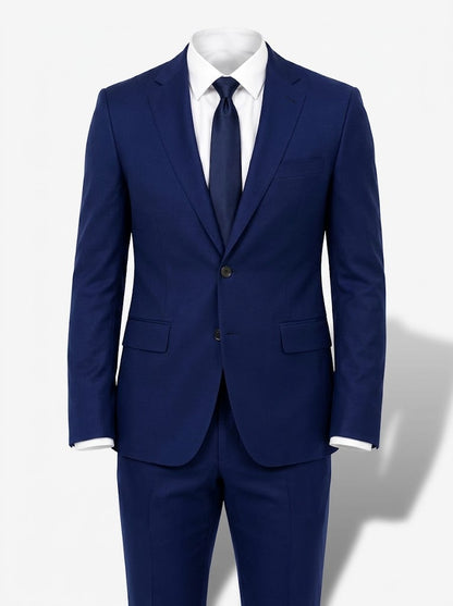 Costum bărbătesc din două piese, cu croială slim – costum elegant, croit la comandă, pentru nunți și ocazii speciale
