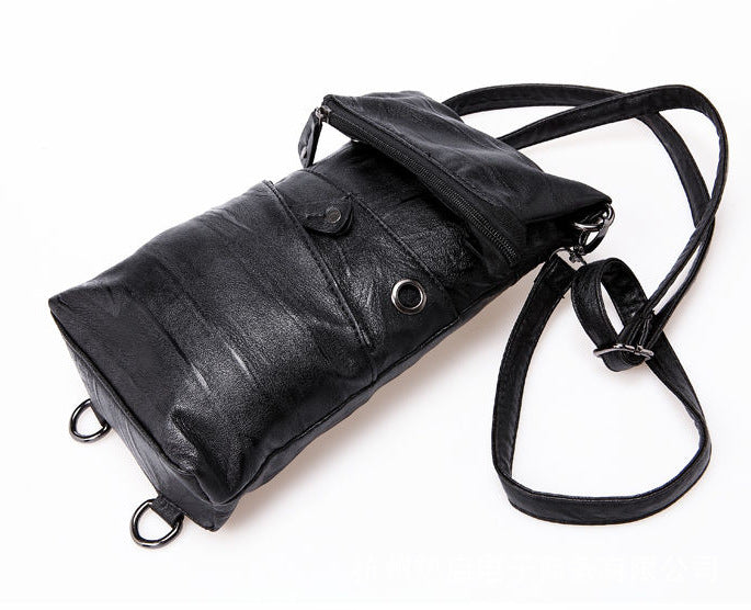 Herre Crossbody-taske I Imiteret Læder – Stilren Skuldertaske Til Business, Arbejde Og Hverdagsbrug