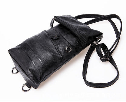 Herre Crossbody-taske I Imiteret Læder – Stilren Skuldertaske Til Business, Arbejde Og Hverdagsbrug