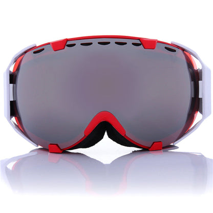 Ochelari de schi bărbătești sferici, anti-aburire, cu lentilă dublă și protecție UV – ochelari de snowboard și motocicletă pentru schi, snowboarding și activități în aer liber
