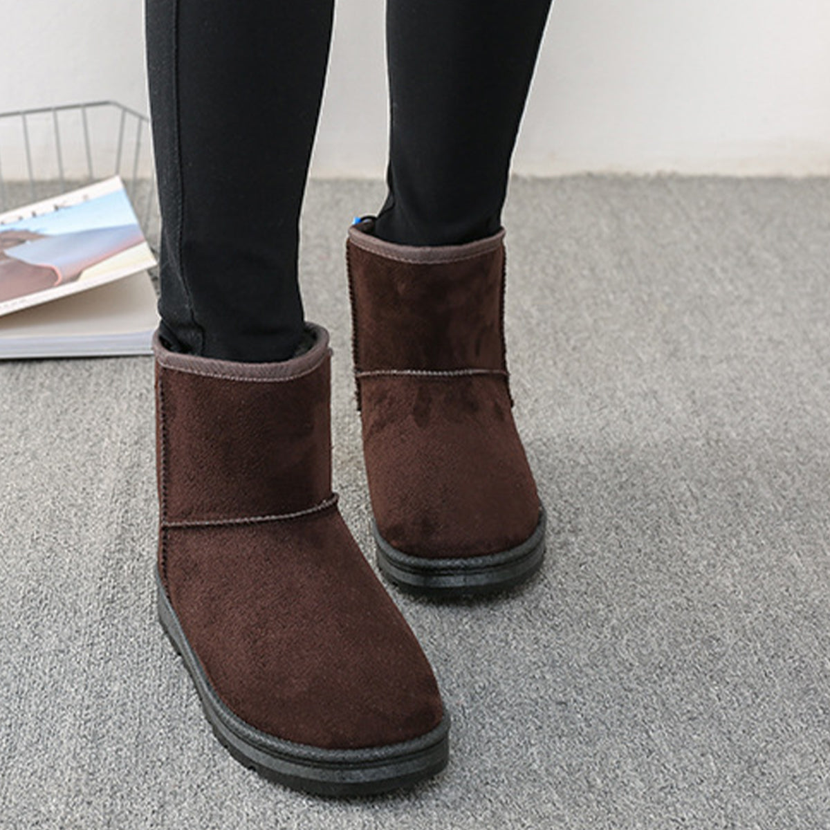 Botas de invierno con calefacción USB para mujer y plantillas extraíbles – Botines de nieve cálidos para días fríos, invierno y actividades al aire libre