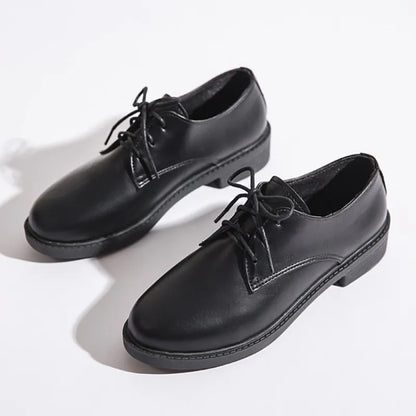 Pantofi Oxford retro pentru femei, cu închidere cu șireturi – pantofi clasici și eleganți pentru birou, stil smart casual, purtare de zi cu zi și ocazii festive