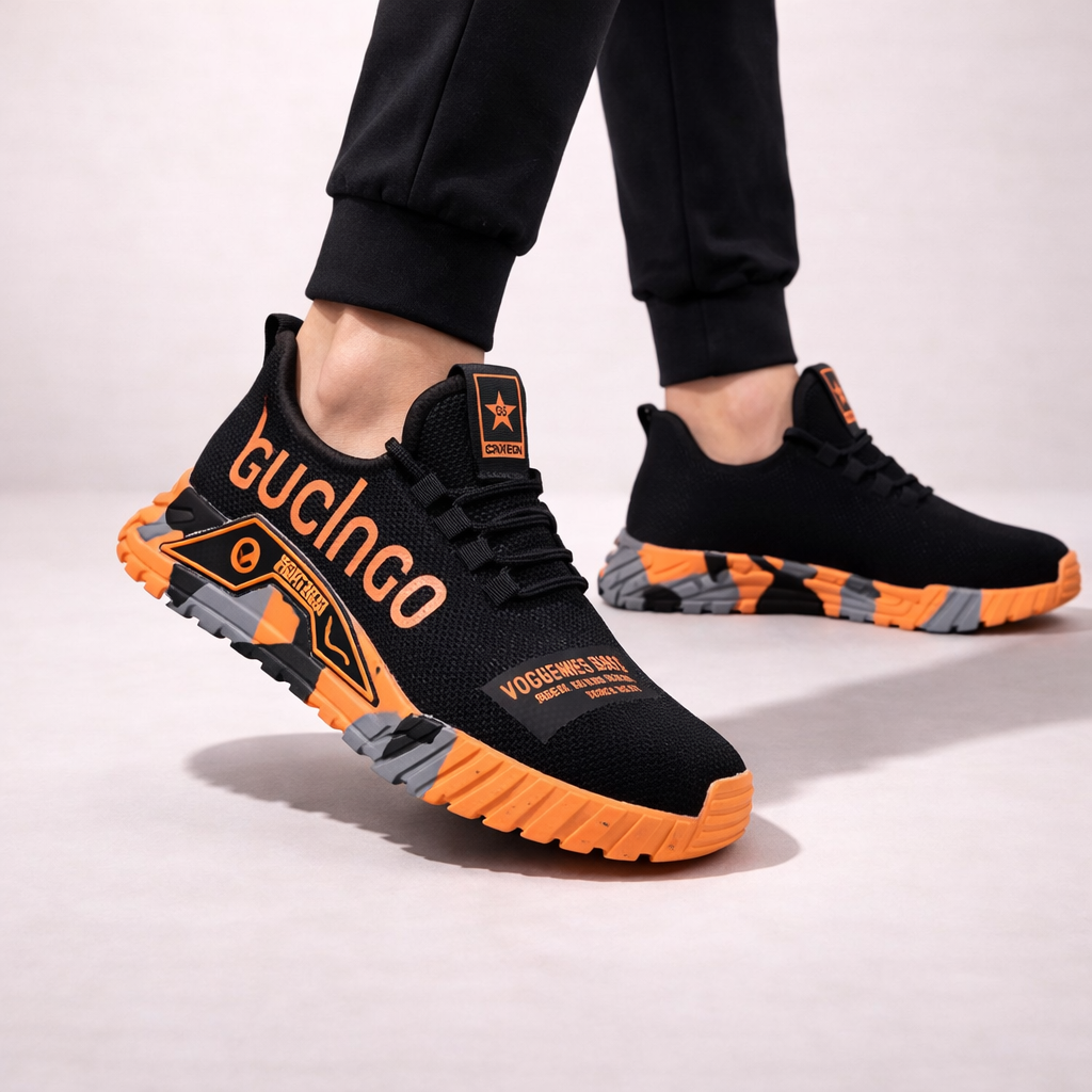 Men's Patterned Safety Shoes – Lightweight, Protective Work Shoes for the Workplace, Workshop and Outdoor Use