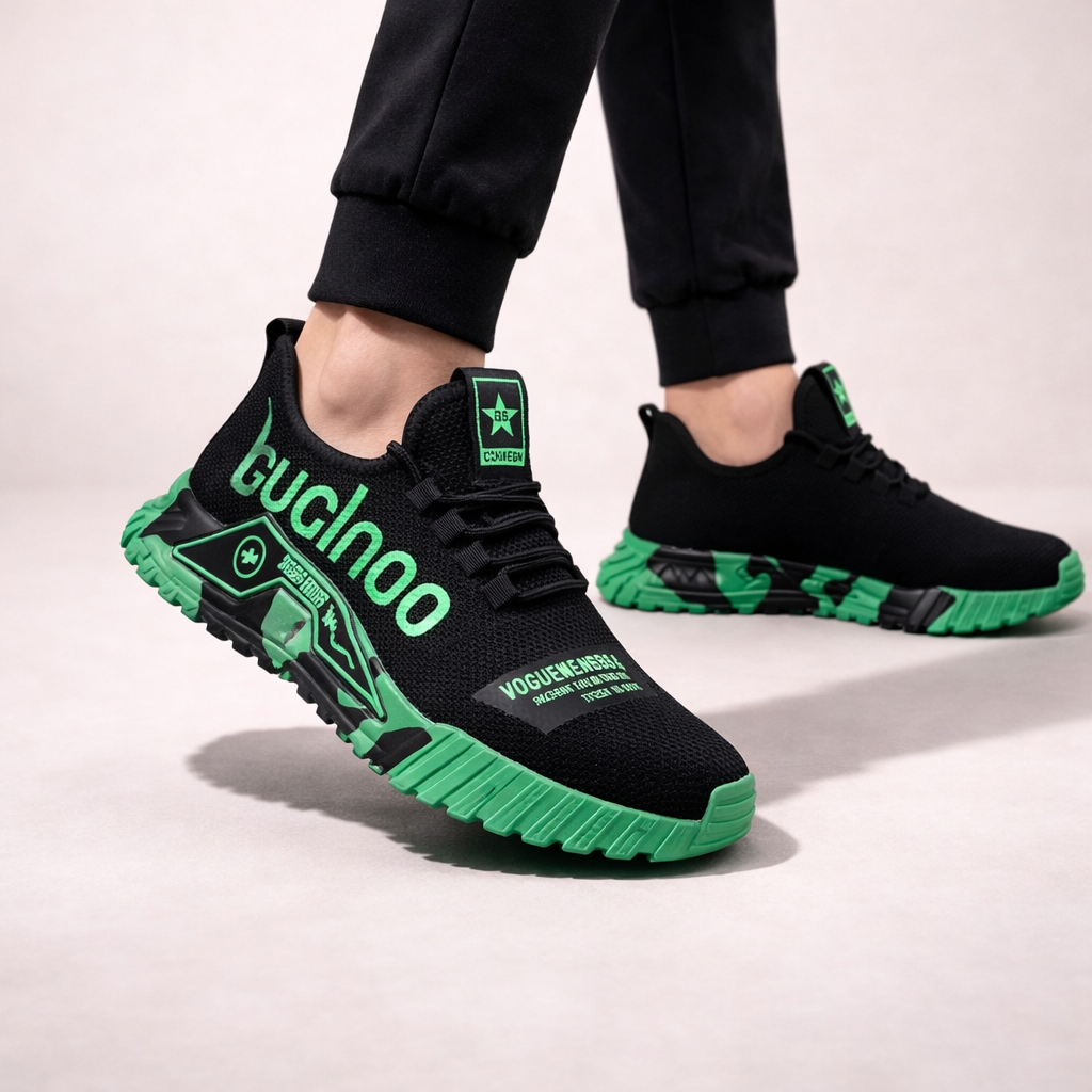 Men's Patterned Safety Shoes – Lightweight, Protective Work Shoes for the Workplace, Workshop and Outdoor Use