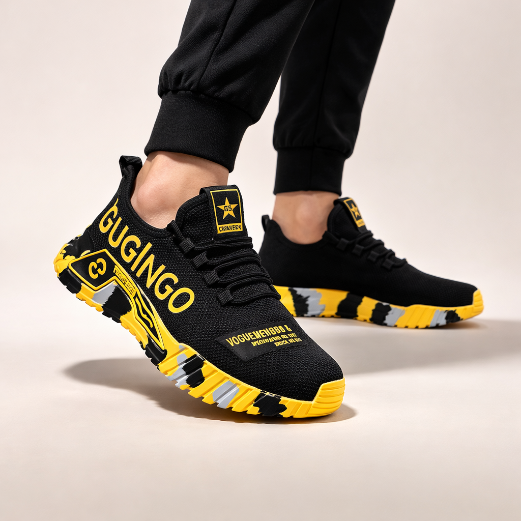 Men's Patterned Safety Shoes – Lightweight, Protective Work Shoes for the Workplace, Workshop and Outdoor Use