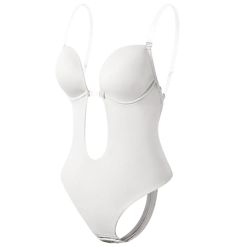 Dame Formende Bodysuit Med Dyb V-Udskæring Og Åben Ryg