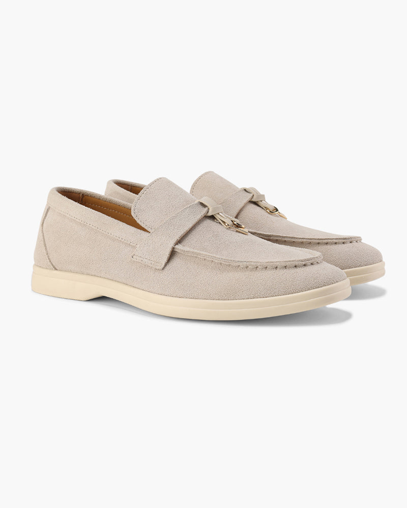 Dame Loafers I Ruskind Med Kvastdetaljer – Elegante Slip-on Flade Sko Til Kontor, Hverdagsbrug Og Smart Casual Stil