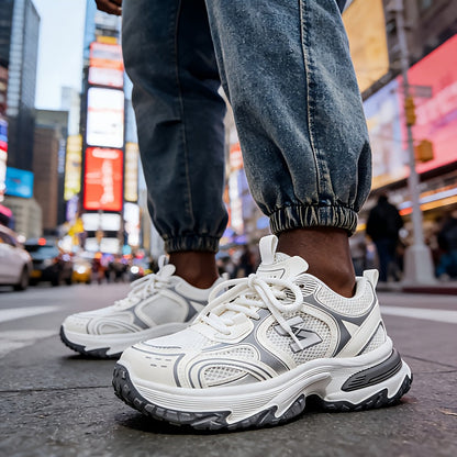 Herre Chunky Sneakers Med Mesh Og Kraftig Sål