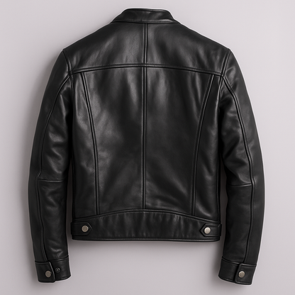Jachetă bărbătească vintage din piele – jachetă clasică cu design atemporal pentru uz zilnic, timp liber, toamnă și iarnă