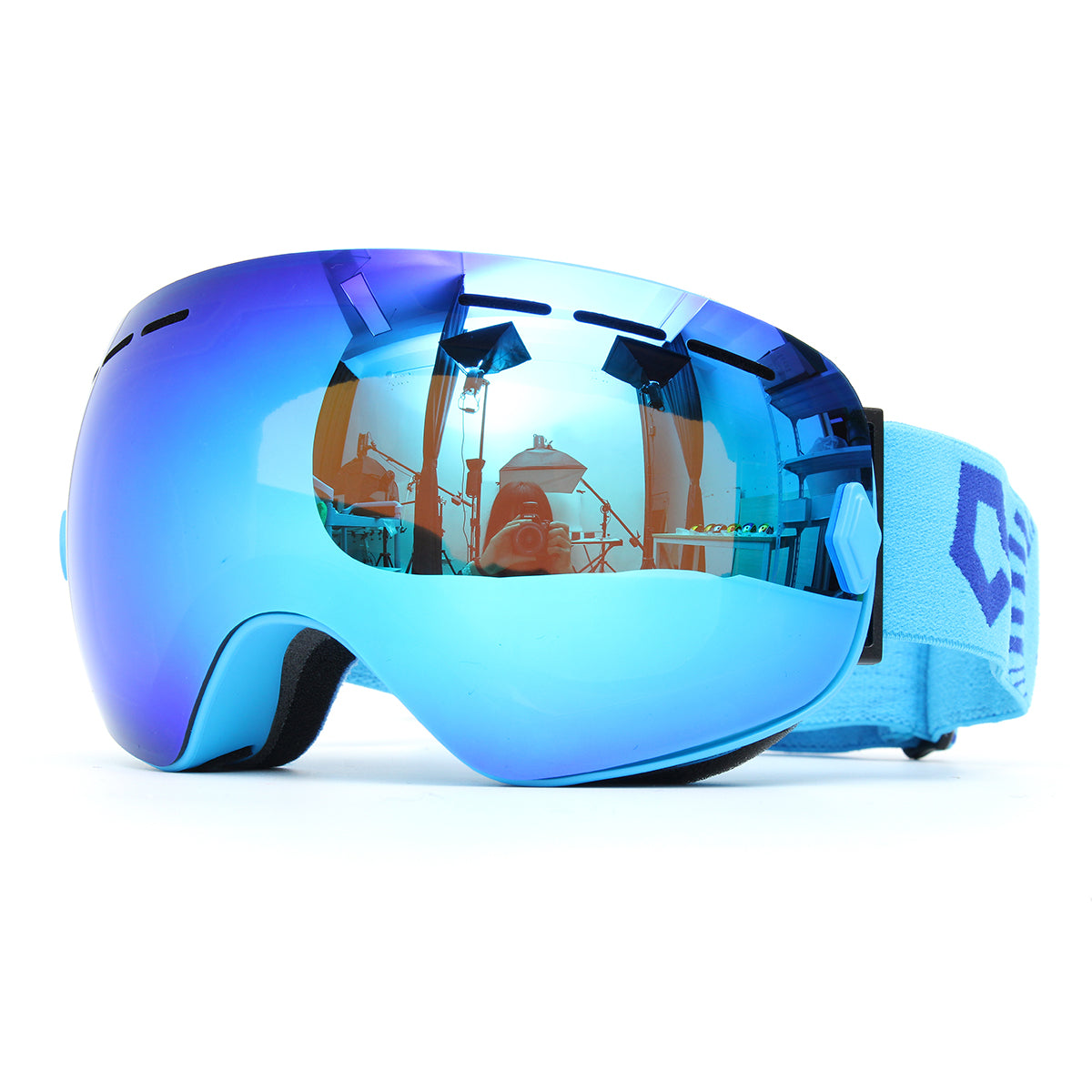 Pánské lyžařské brýle proti zamlžování s dvojitým sklem a UV ochranou – snowboardové a motocyklové brýle na lyžování, snowboarding a venkovní aktivity