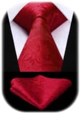 Pánská sada s kravatou z žakáru s paisley vzorem – elegantní doplňky na svatby, večírky a formální události