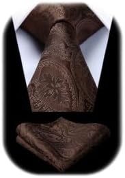 Pánská sada s kravatou z žakáru s paisley vzorem – elegantní doplňky na svatby, večírky a formální události