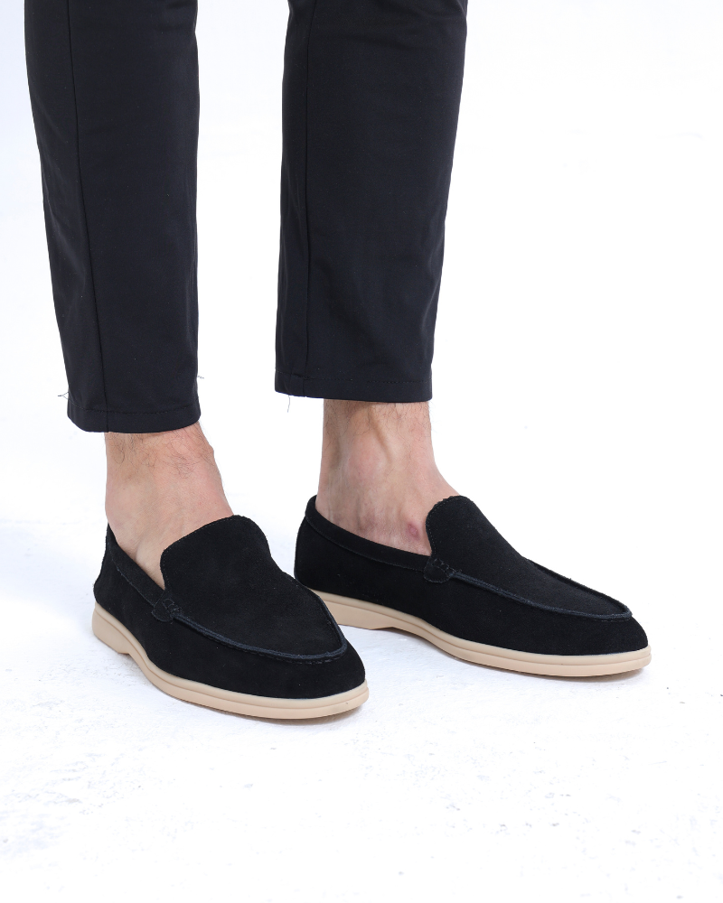 Herre Ruskindsinspirerede Slip-On Loafers Til Hverdagsbrug