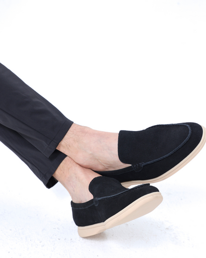 Herre Ruskindsinspirerede Slip-On Loafers Til Hverdagsbrug