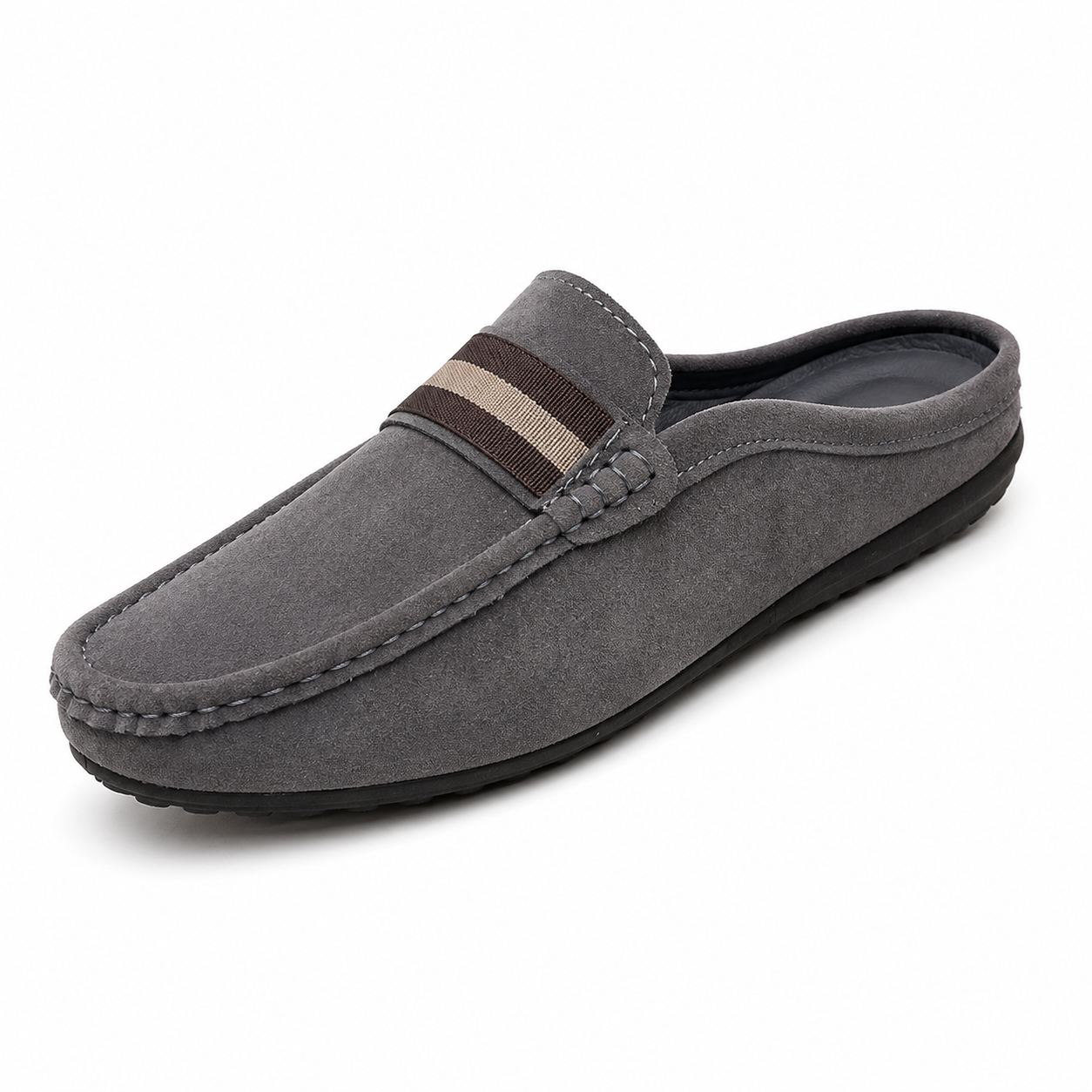 Herre Slip-on Loafers Med Åben Hæl – Afslappede Sko Til Hverdagsbrug, Fritid, Ferie Og Smart Casual Stil