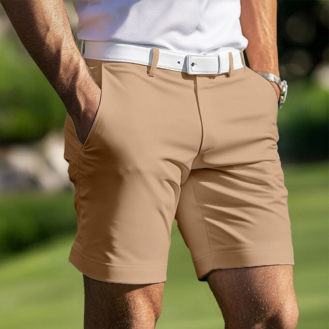 Pánské letní šortky regular fit – prodyšné ležérní šortky s bočními kapsami a poutky na opasek pro každodenní nošení, dovolenou a uvolněný letní styl