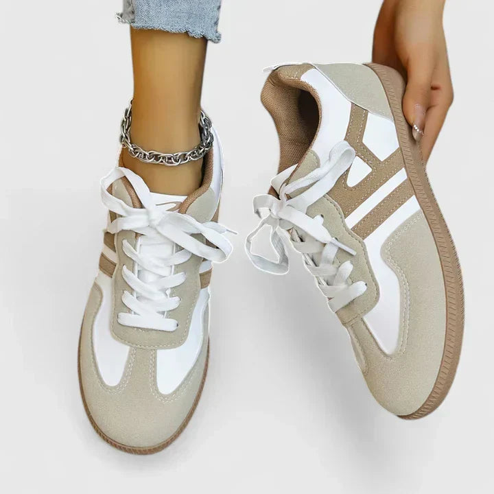 Dame Retro Snøresko Casual Hverdagssneakers Med Komfort