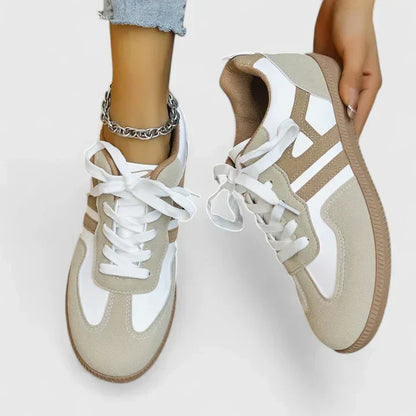 Dame Retro Snøresko Casual Hverdagssneakers Med Komfort