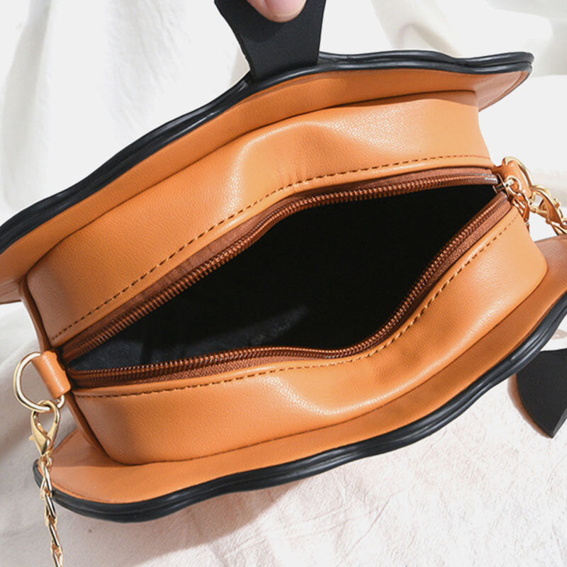 Dame Halloween-crossbody-taske Med Græskarfigur – Festlig Taske Med Kæderem Til Halloween, Fest Og Særlige Anledninger