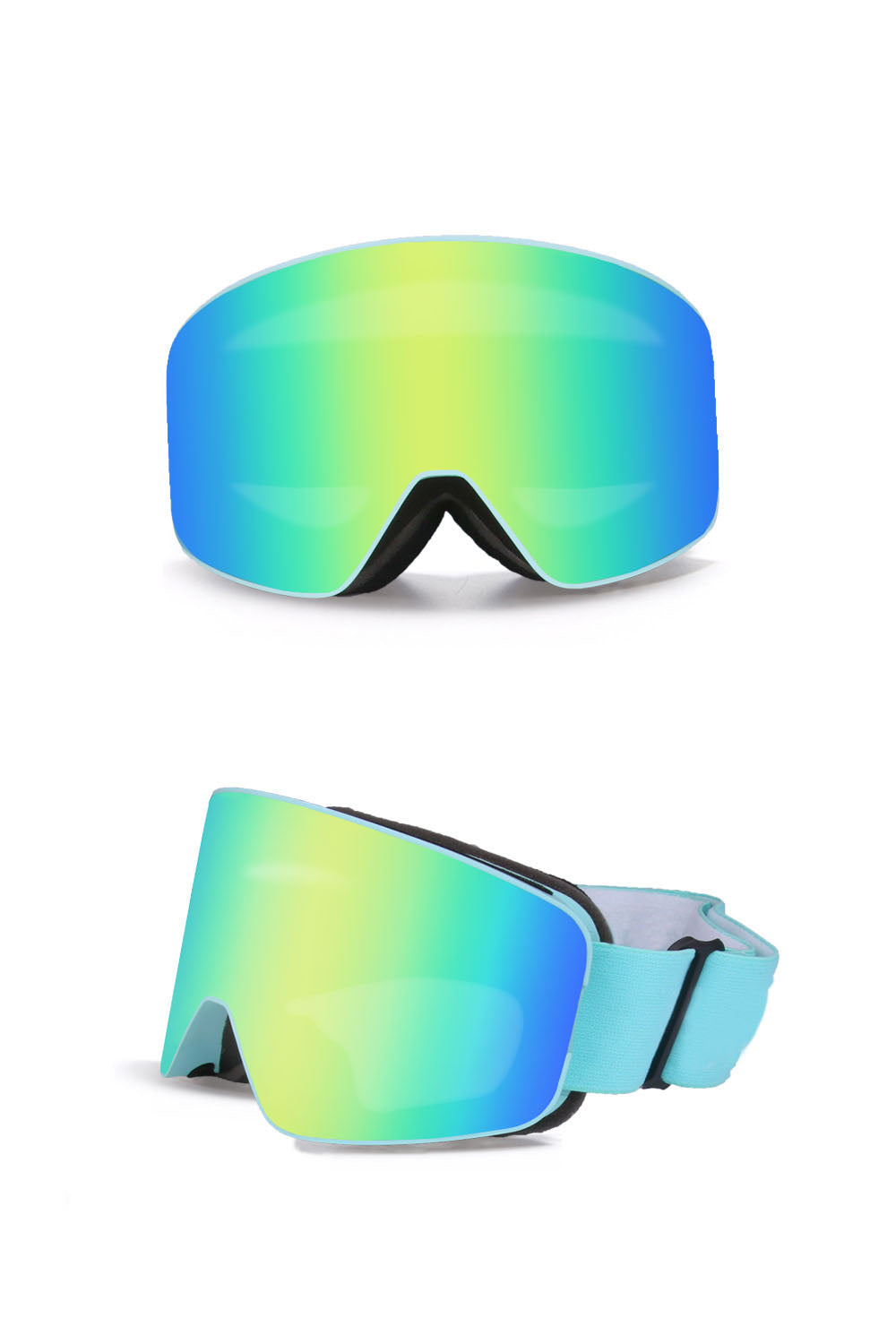 Herre Skibriller Med Dobbelt Linse, Anti-dug Og Uv-beskyttelse – Vindafvisende Snowboardbriller Til Ski, Snowboarding Og Udendørssport