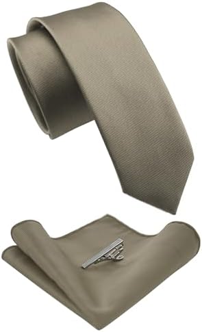Męski zestaw krawatów o kroju slim fit – pasujące dodatki do pracy, na wesela i formalne wydarzenia