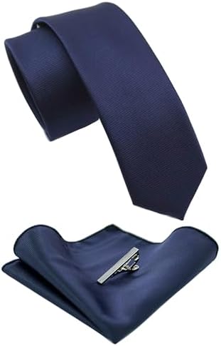 Męski zestaw krawatów o kroju slim fit – pasujące dodatki do pracy, na wesela i formalne wydarzenia