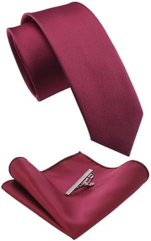 Męski zestaw krawatów o kroju slim fit – pasujące dodatki do pracy, na wesela i formalne wydarzenia