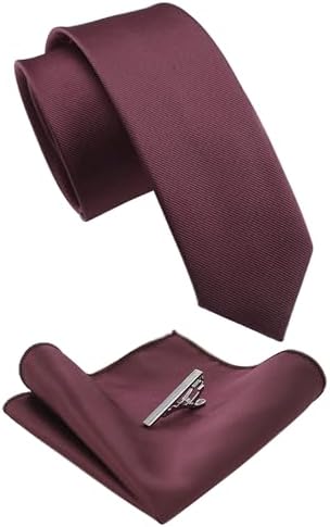 Męski zestaw krawatów o kroju slim fit – pasujące dodatki do pracy, na wesela i formalne wydarzenia