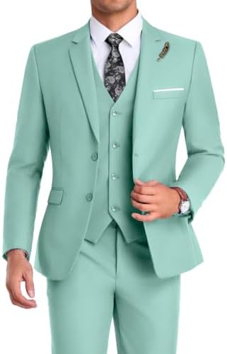 Costum bărbătesc formal din trei piese, cu o croială elegantă - costum clasic pentru nunți, afaceri și ocazii speciale
