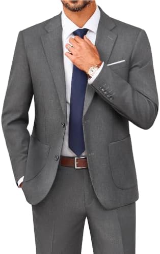 Herre Todelt Jakkesæt Med Moderne Slim Fit – Elegant Habit Til Forretningsbrug Og Formelle Begivenheder