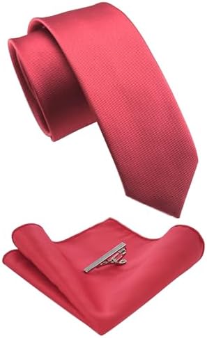 Męski zestaw krawatów o kroju slim fit – pasujące dodatki do pracy, na wesela i formalne wydarzenia