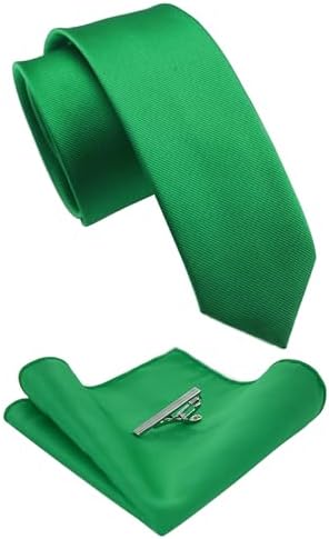 Męski zestaw krawatów o kroju slim fit – pasujące dodatki do pracy, na wesela i formalne wydarzenia