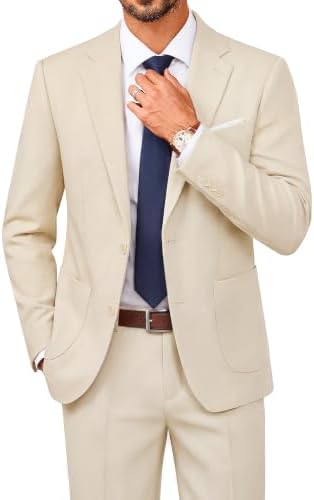 Herre Todelt Jakkesæt Med Moderne Slim Fit – Elegant Habit Til Forretningsbrug Og Formelle Begivenheder