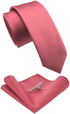 Męski zestaw krawatów o kroju slim fit – pasujące dodatki do pracy, na wesela i formalne wydarzenia